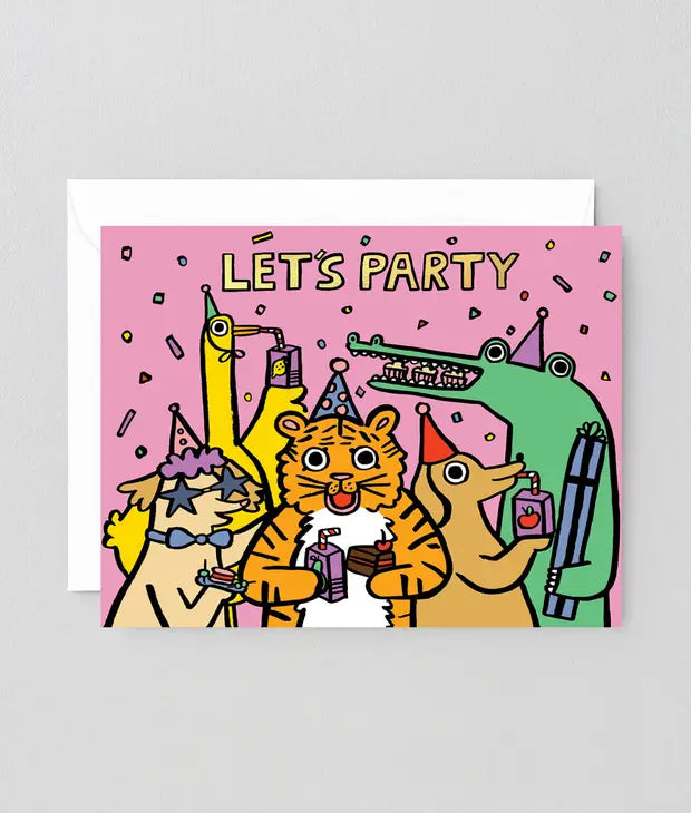 Wrap - Let's Party Greeting Card
