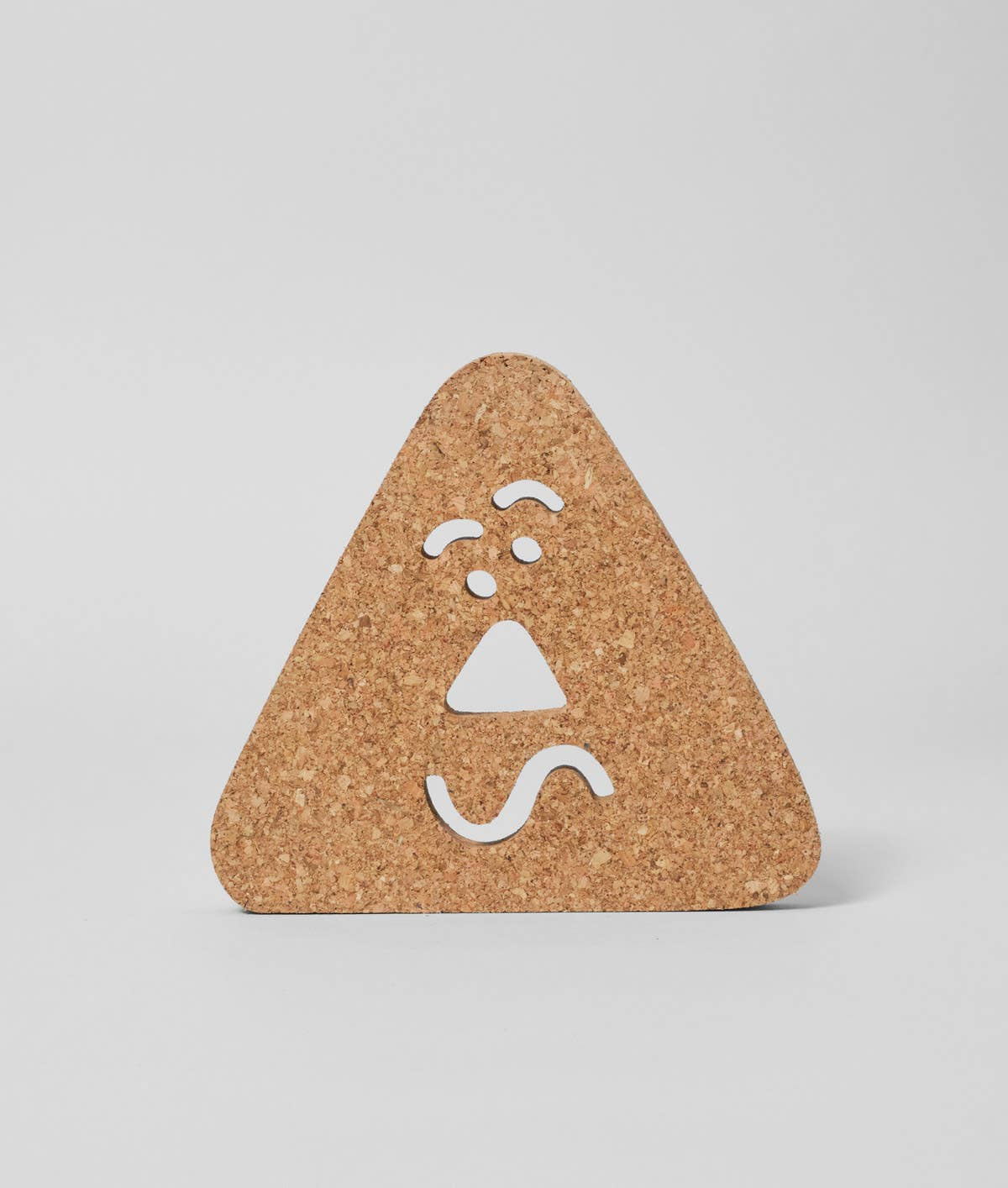 6.6" Triangle Face Cork Trivet