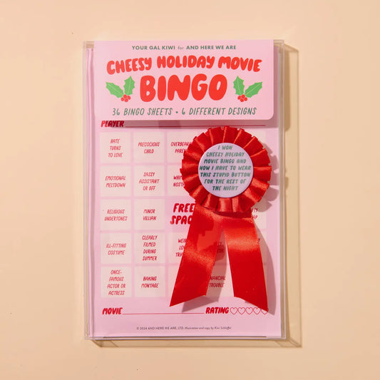 Cheesy Holiday Movie Bingo