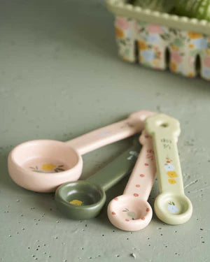 Measuring Spoons Set of 4 - Flower Market