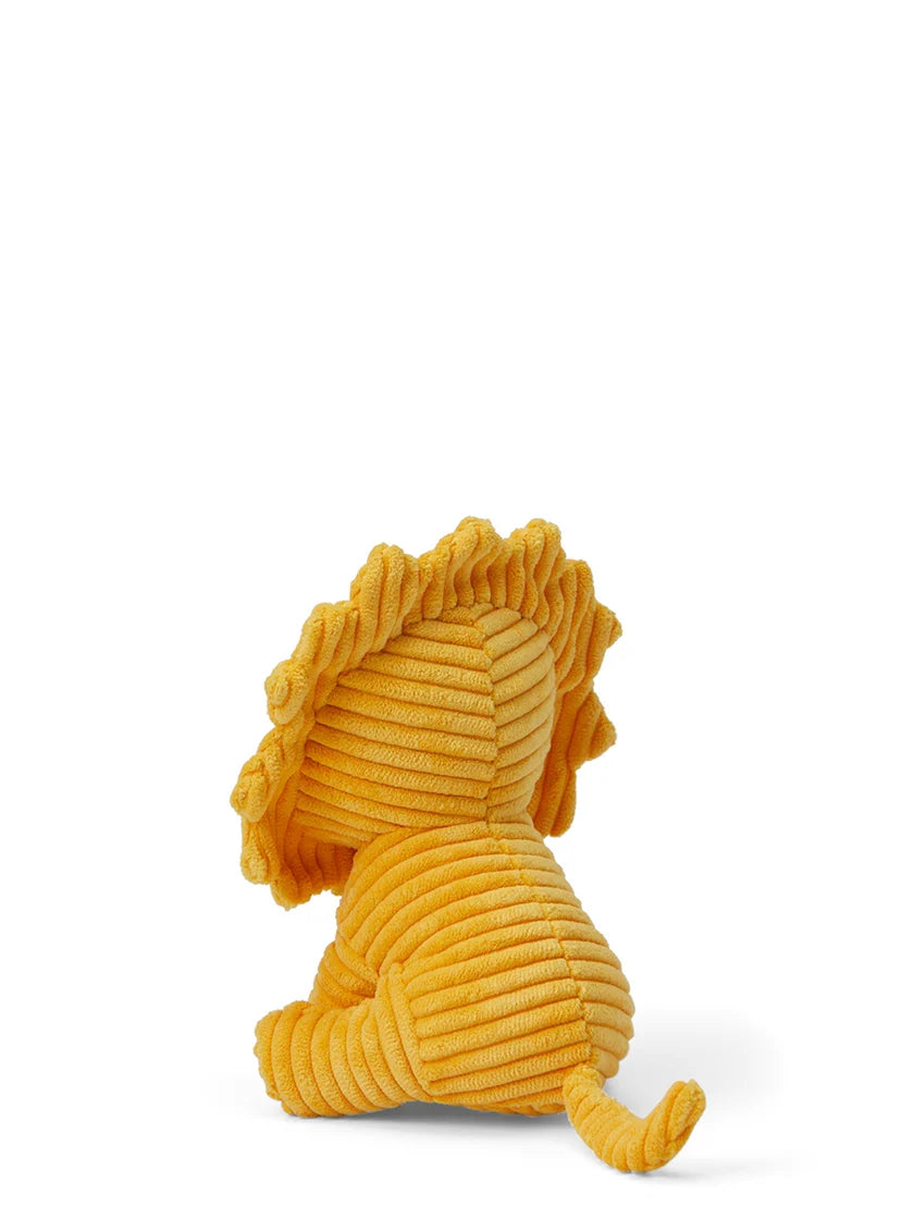 Lion Corduroy Yellow 17cm