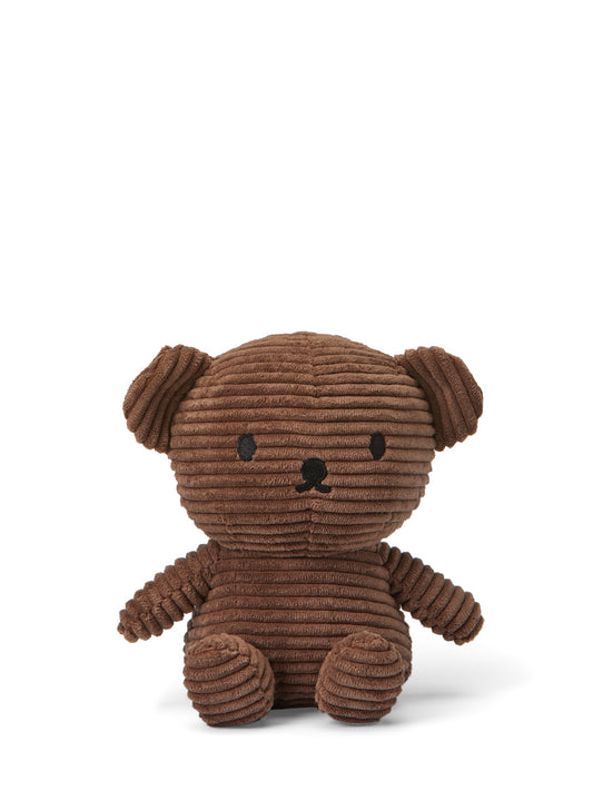 Boris Bear Corduroy Brown 17cm