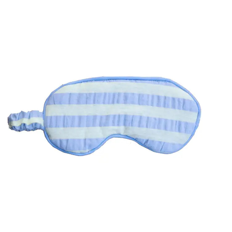 Butter Blue Seersucker Eye Mask