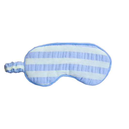 Butter Blue Seersucker Eye Mask