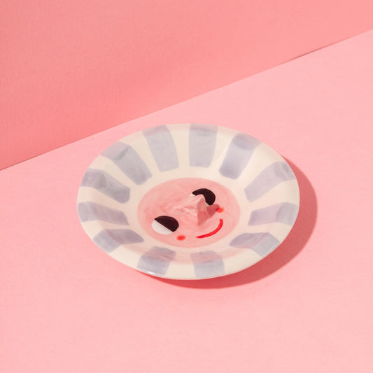 Happy Sun Purple / Ceramic Trinket Dish