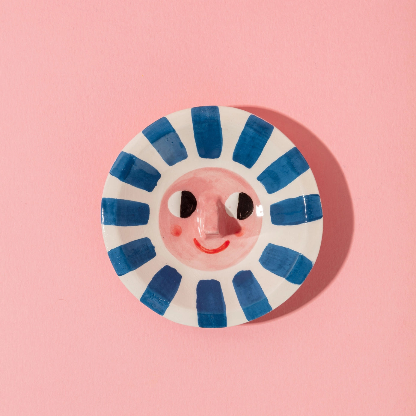 Happy Sun Blue / Ceramic Trinket Dish