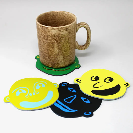 I'm All Ears Set of 4 Coasters Green