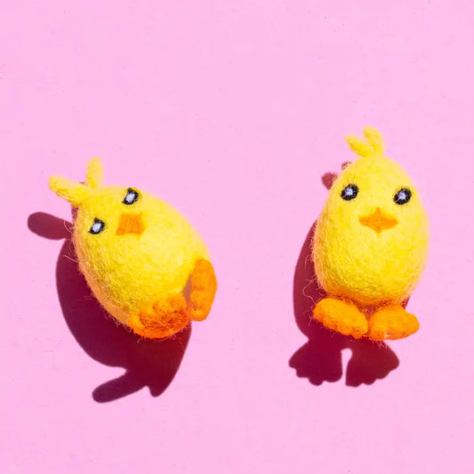 Handmade Felt Happy Chicken