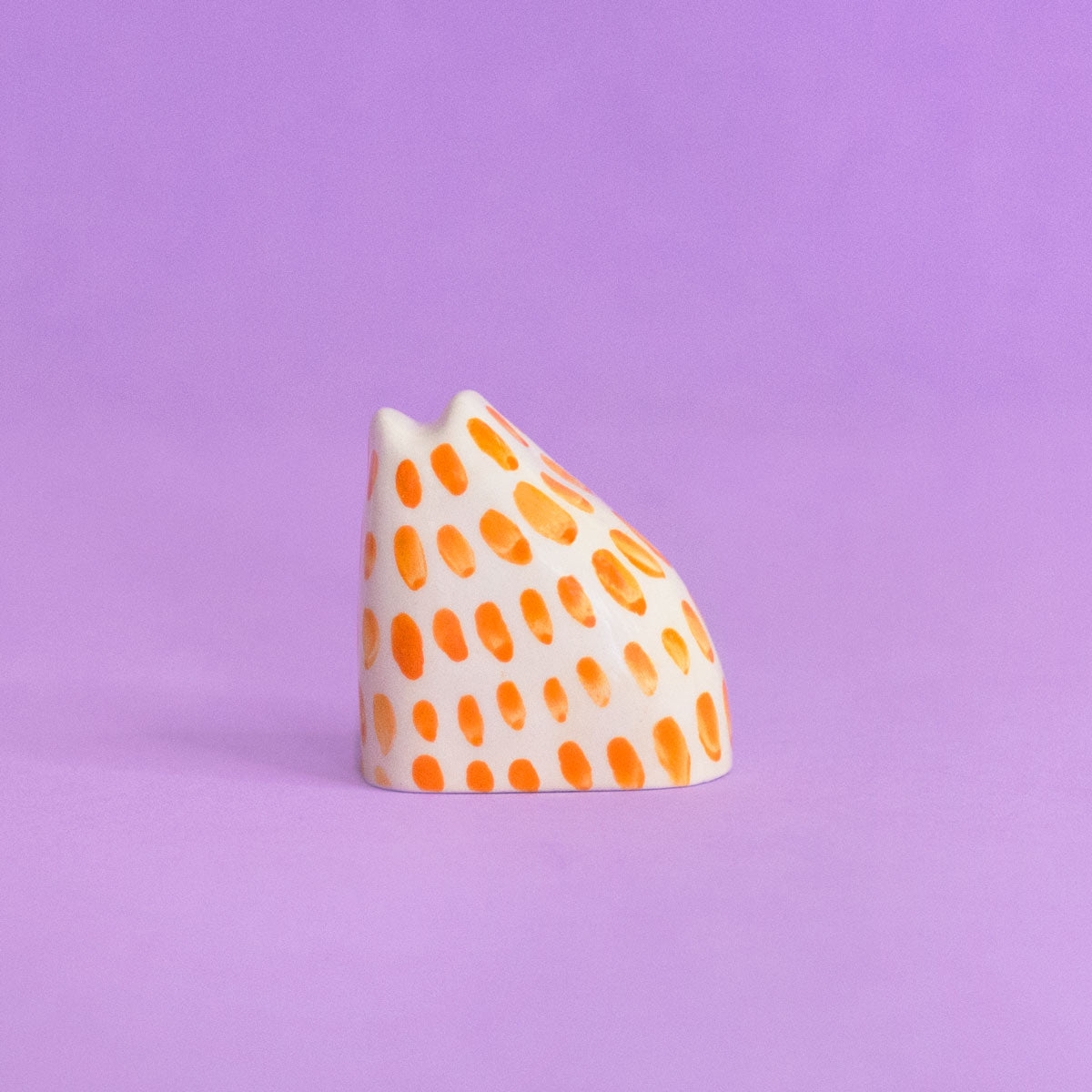 Tiny Cat Orange / Ceramic Piece