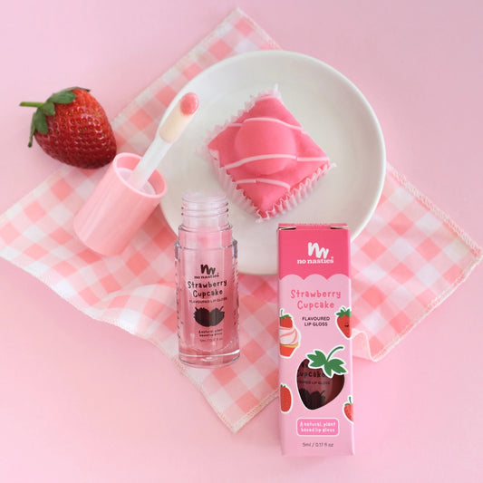 No nasties Kids Gift Lip Gloss Strawberry Cupcake