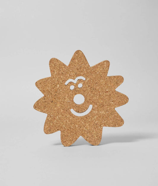 7.8" Star Face Cork Trivet