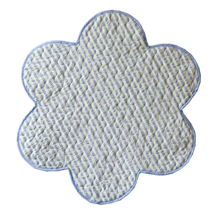 Butter Blue Seersucker Playmat