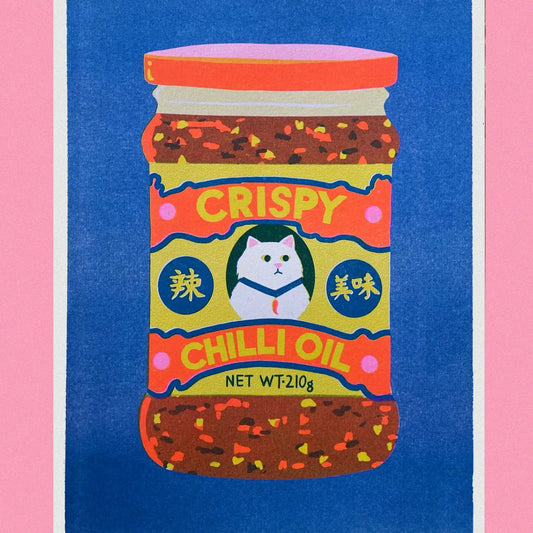 Chilli Crisp Oil Riso Print A4