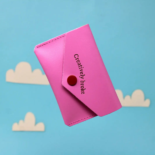 Creatively Broke Purse Hot Pink