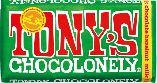 Tony's Chocolonely Milk Hazelnut 180gm