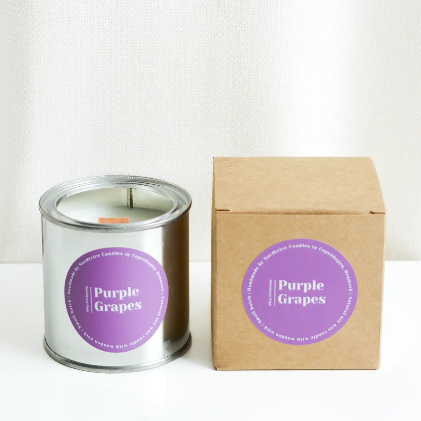 Scented Soy Candle - Purple Grapes 220g