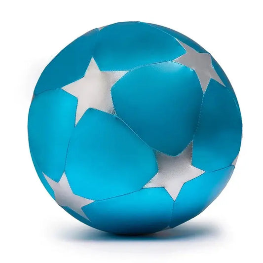 Blue Balloon - 30cm SILVER STARS