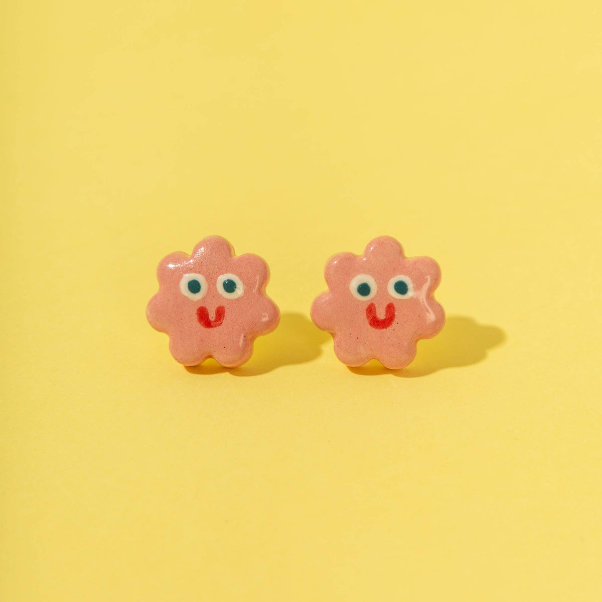 Ceramic Flower / Stud Earrings