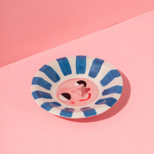 Happy Sun Blue / Ceramic Trinket Dish