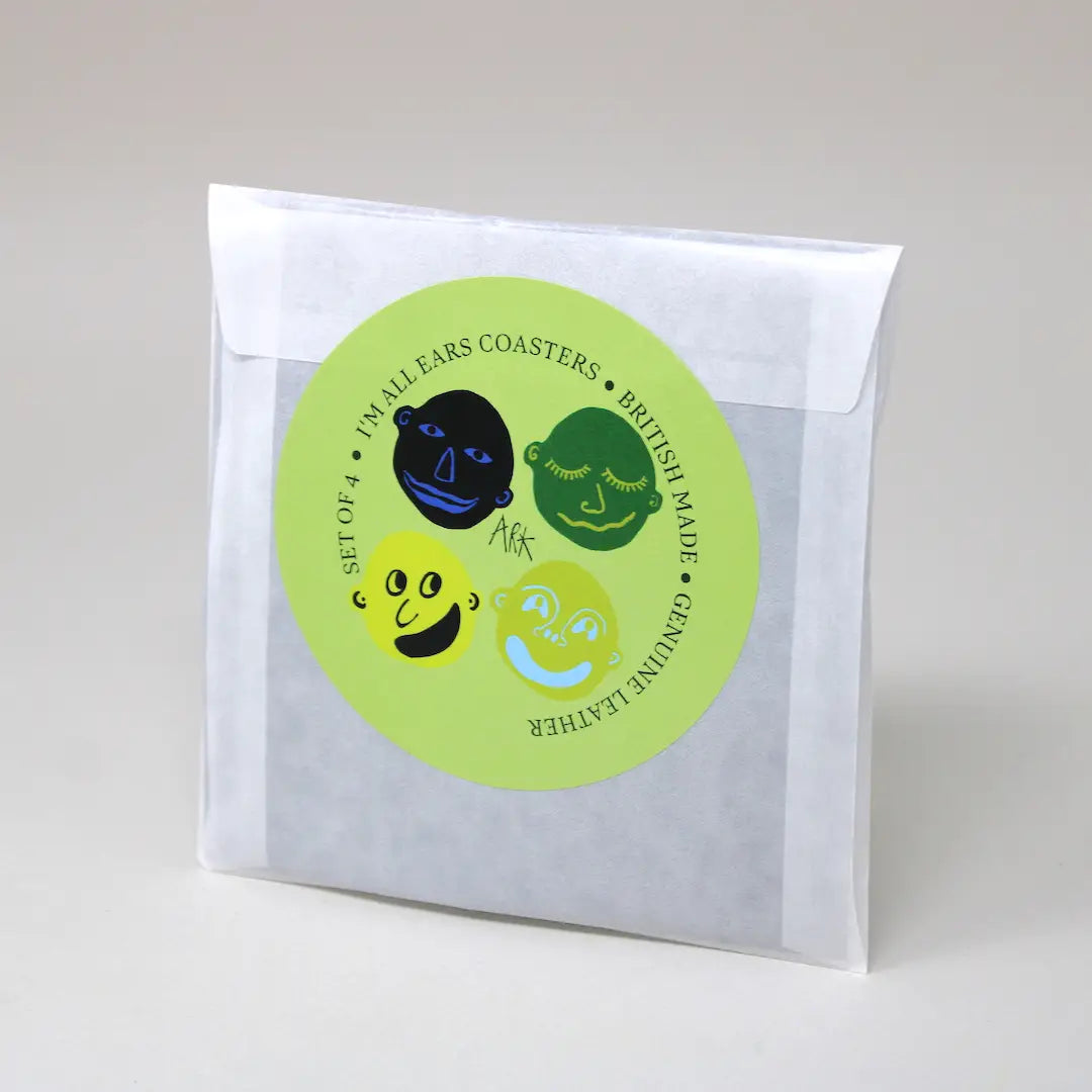 I'm All Ears Set of 4 Coasters Green