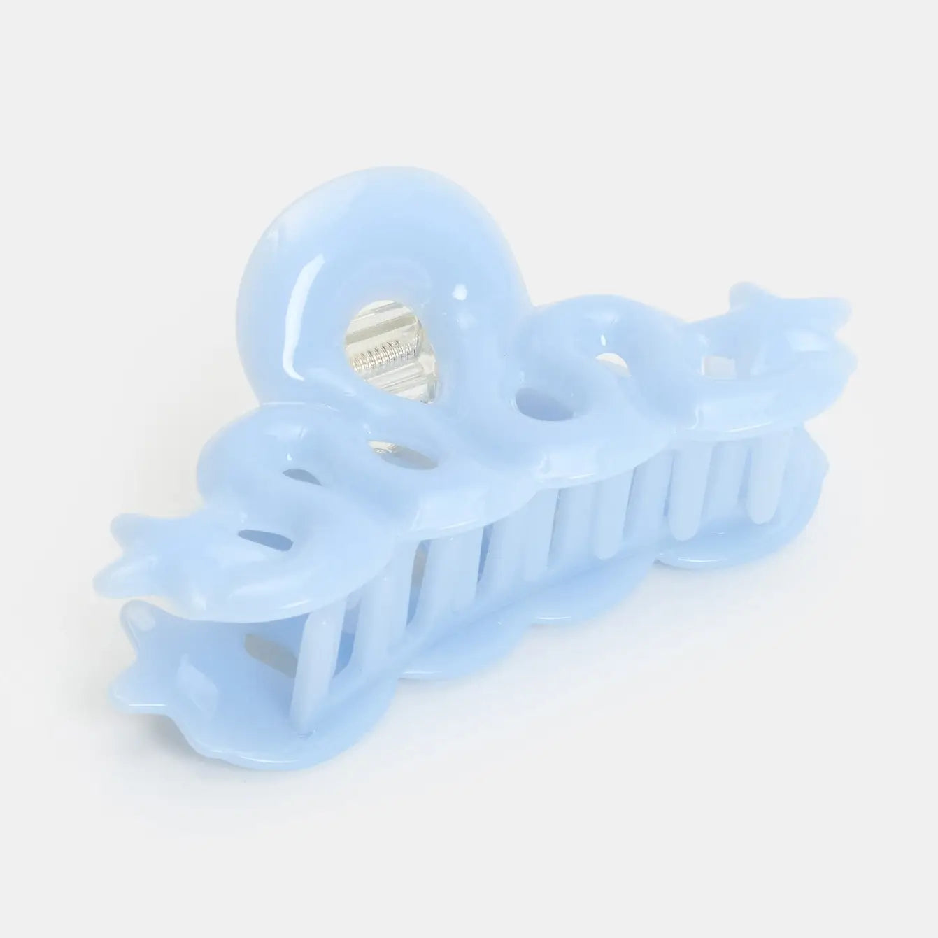 Small Star Loop Claw in Baby Blue