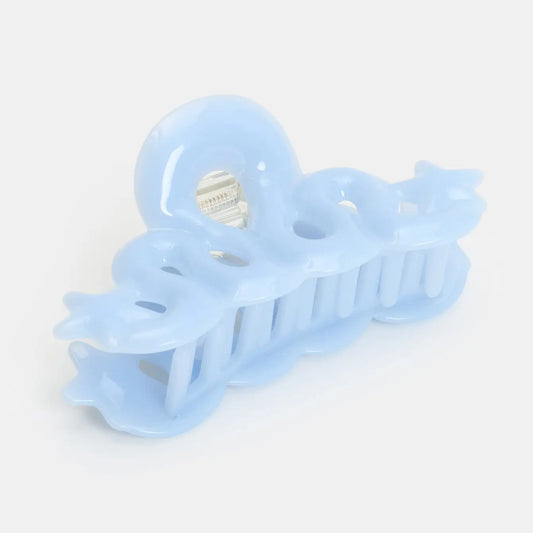 Small Star Loop Claw in Baby Blue