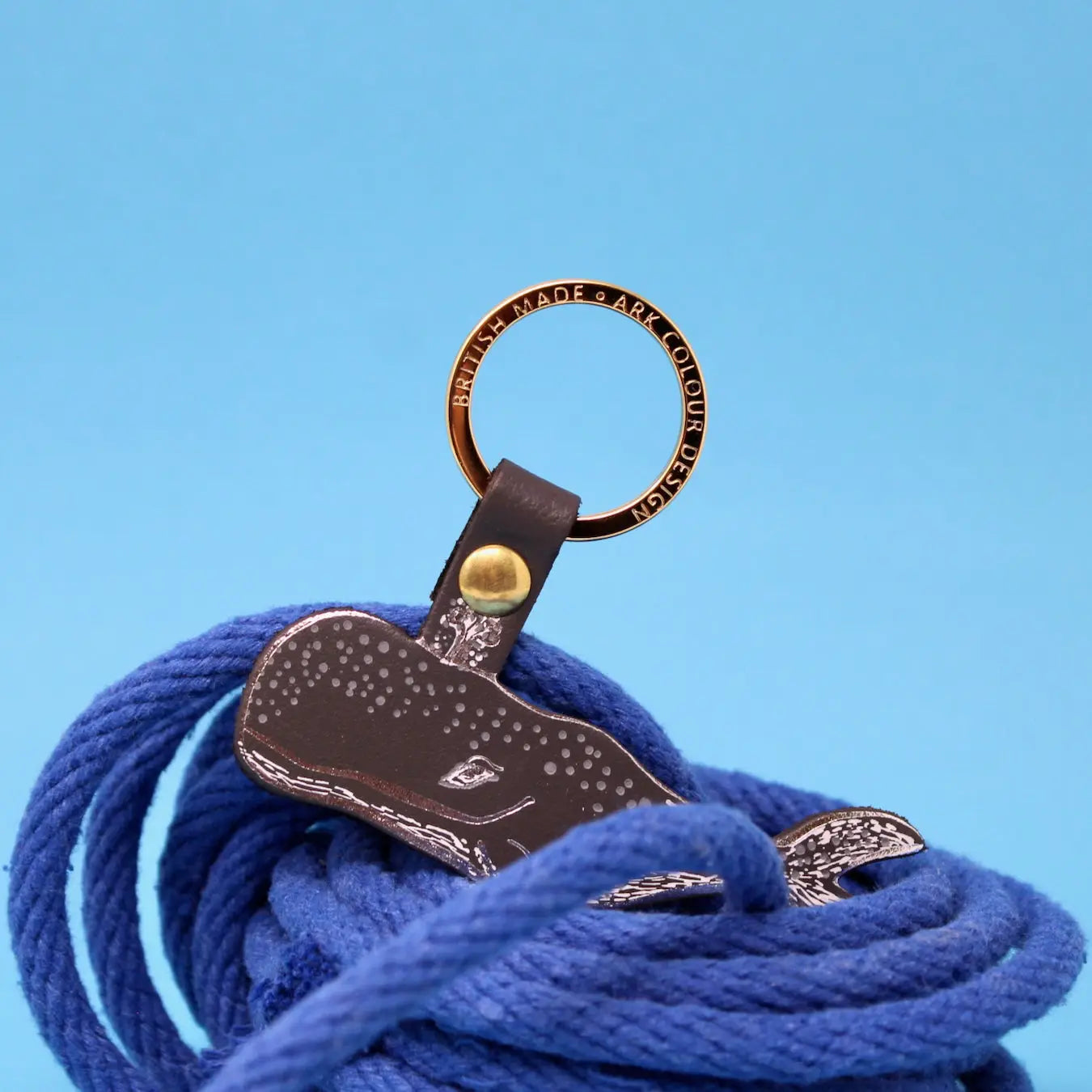 Humpback Whale Key Fob Grey