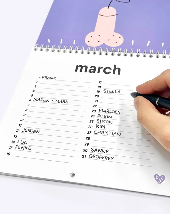 B-day Dicks Calendar