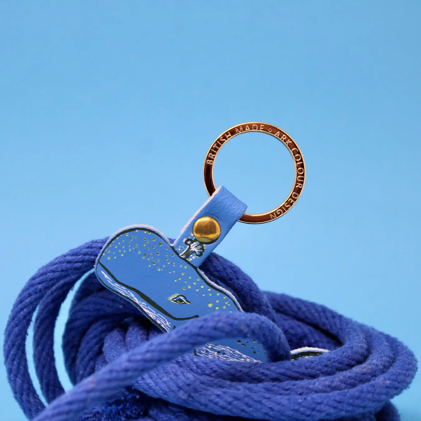 Humpback Whale Key Fob Cornflower