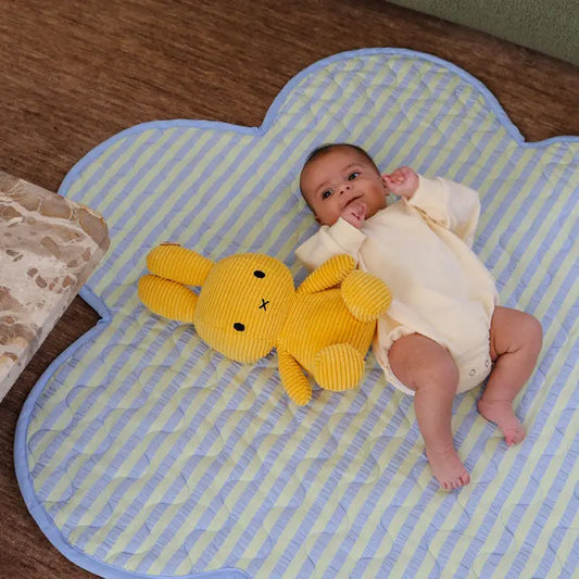 Butter Blue Seersucker Playmat