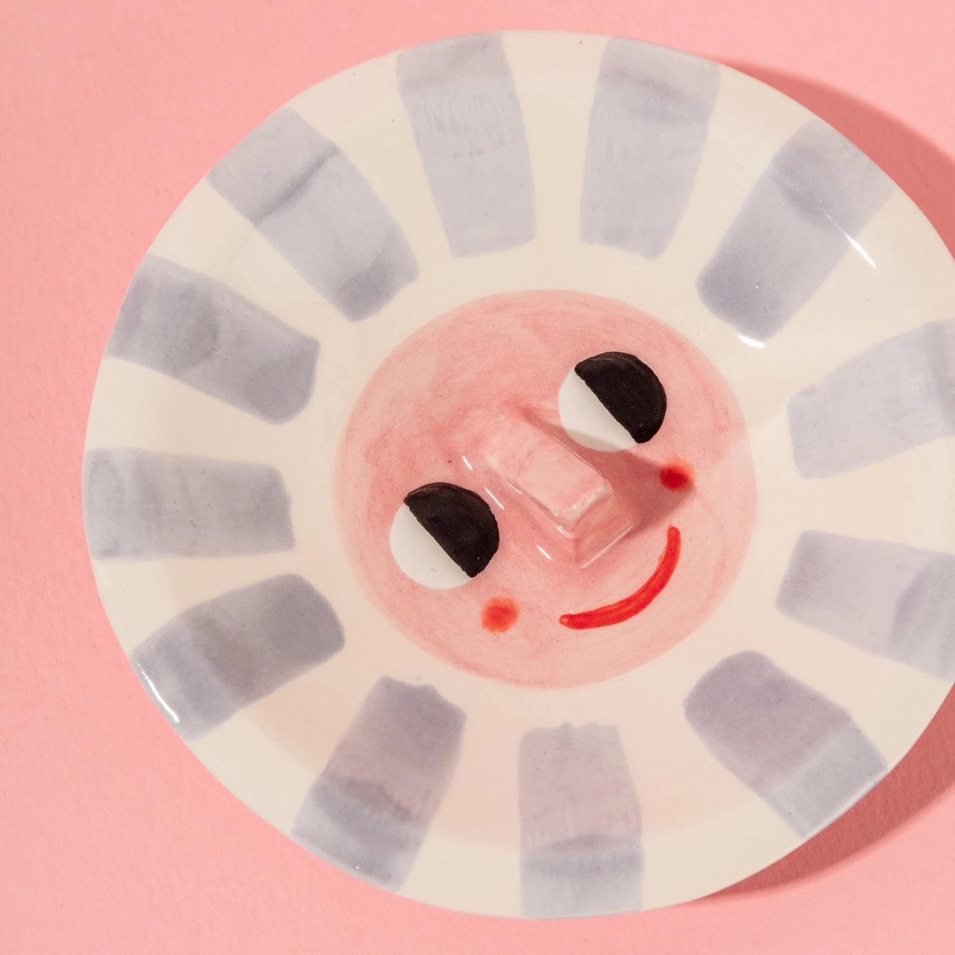 Happy Sun Purple / Ceramic Trinket Dish