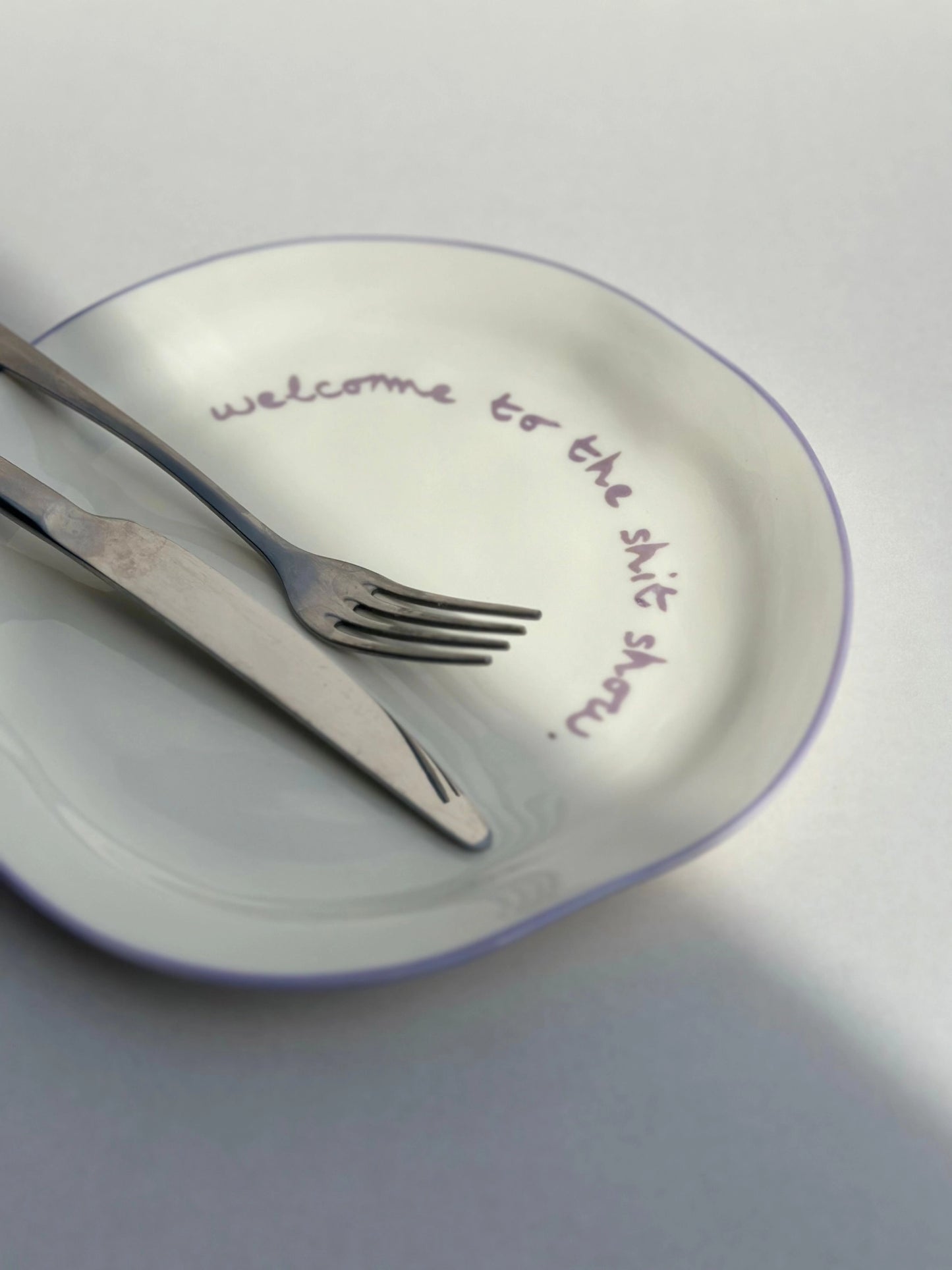 MAEGAN Statement Plate Homewares Gift Ideas with cutlery