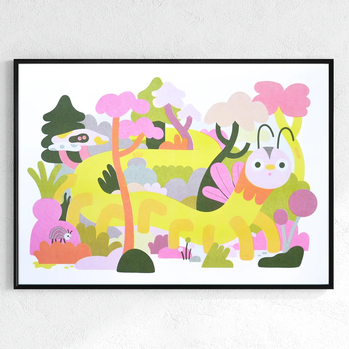 Creepy Crawly A3 Risograph Print