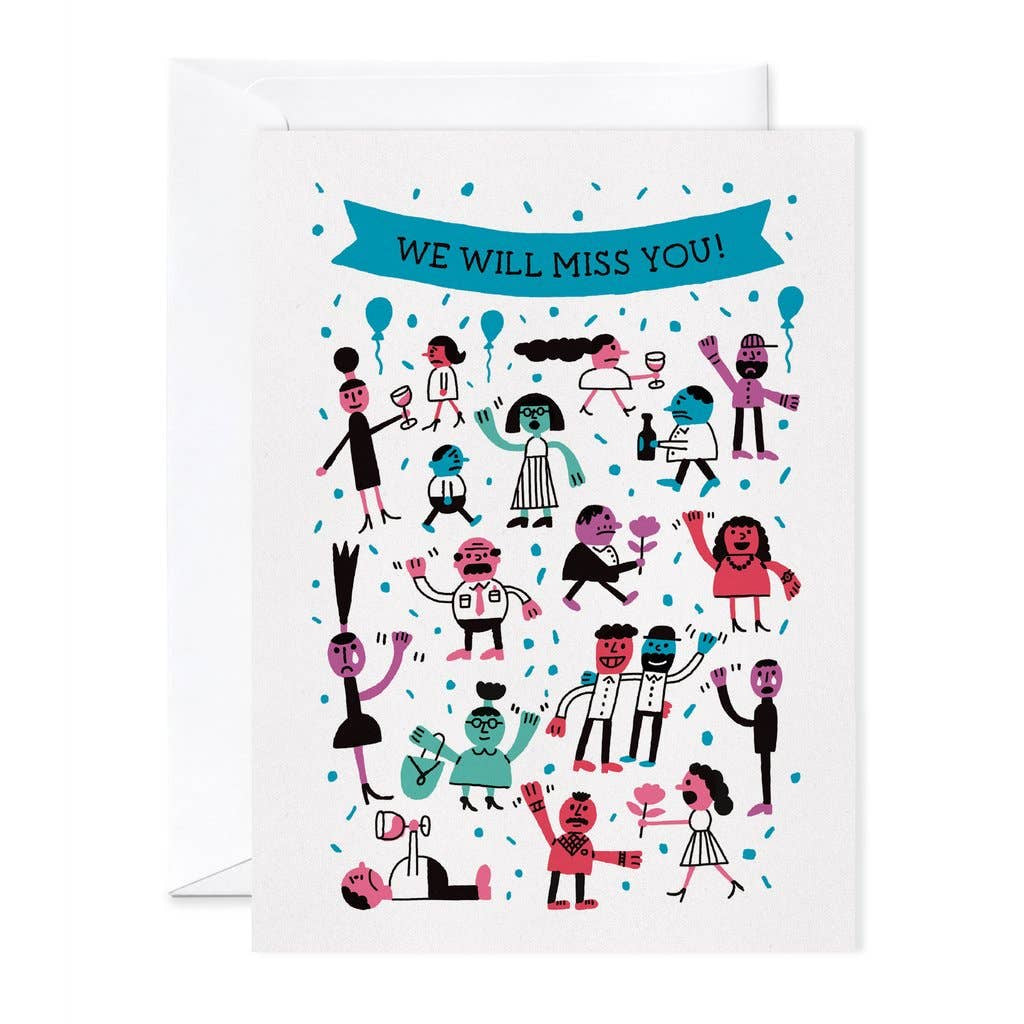 WE WILL MISS YOU — Giant Greeting Card