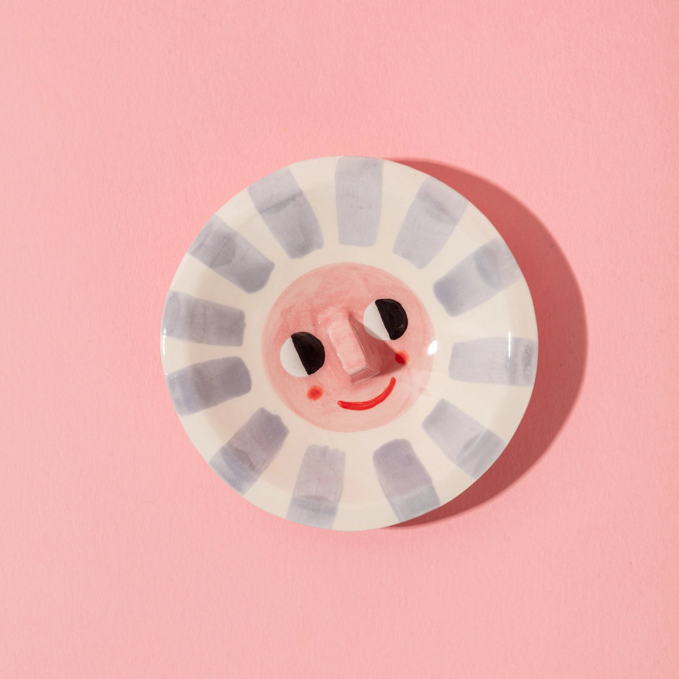 Happy Sun Purple / Ceramic Trinket Dish