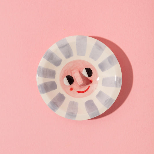 Happy Sun Purple / Ceramic Trinket Dish