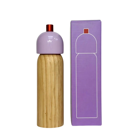 Salt & Pepper Grinder - Lilac & Red Large