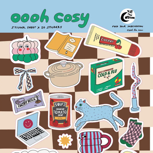 A5 Sticker Sheet - Cosy Design