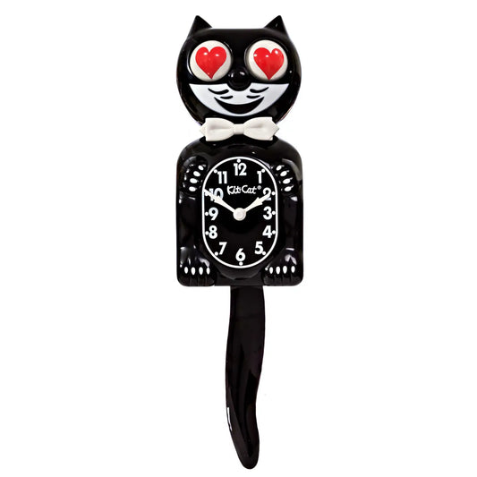 Original Kit-Cat Klock Classic Black Limited Edition Heart Eyes 
Gift Ideas front