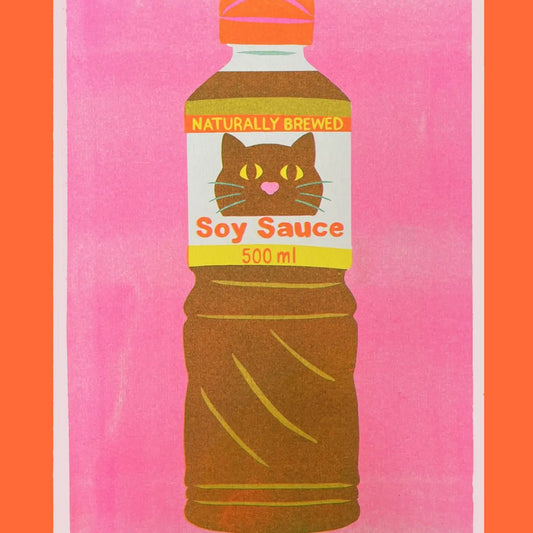 Soy Sauce Riso Print A4