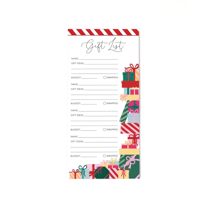 Christmas Present Gift List Notepad