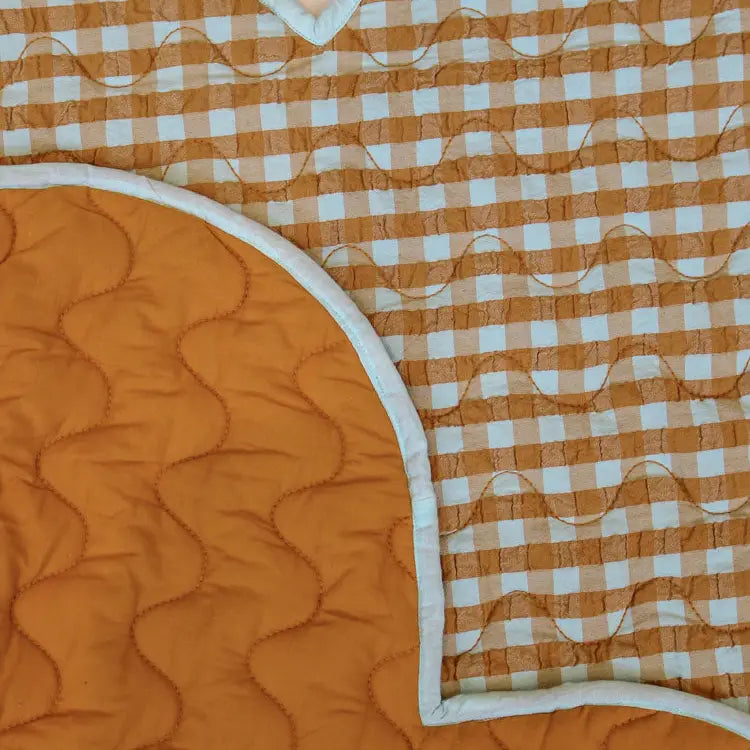 Honey Blue Seersucker Playmat