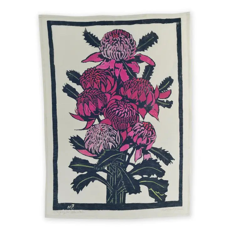 Waratahs Tea Towel x Margaret Preston