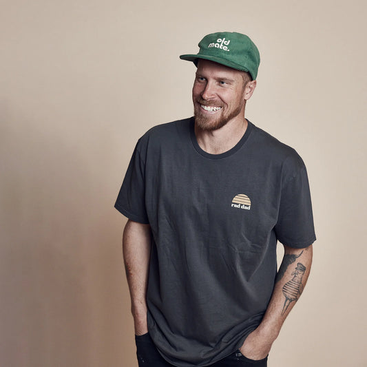 Rad Dad Organic Cotton Tee - Washed Black