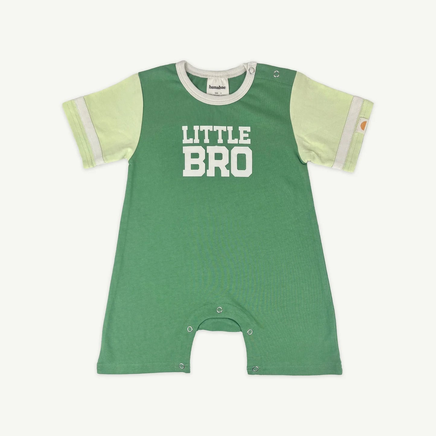 Little Bro Collegiate Playsuit - Green