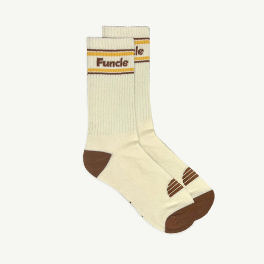 Funcle Organic Cotton Crew Sock Natural