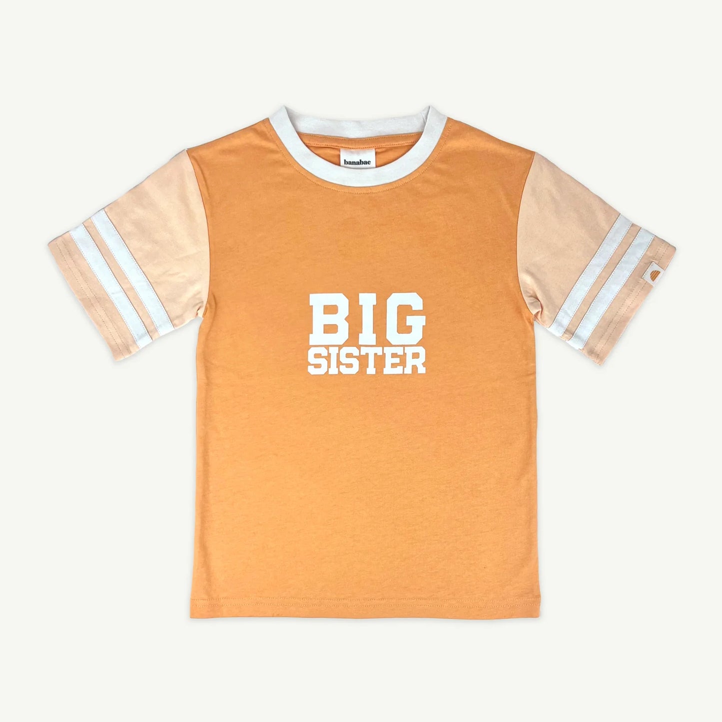 Banabae Big Sister Collegiate Tee Coral Kids Clothing Gift Set