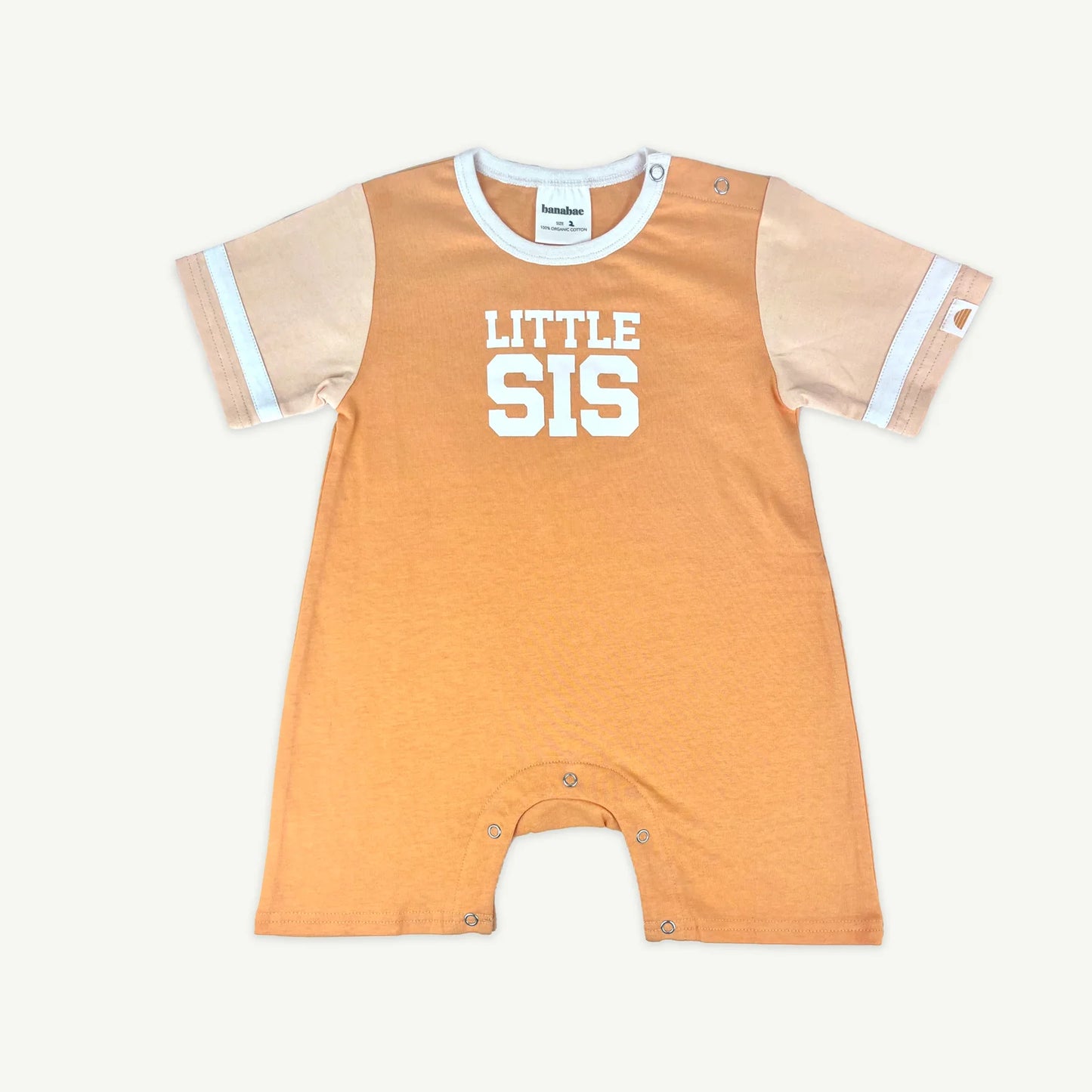 Banabae Little Sis Collegiate Playsuit Coral Kids Clothing Set