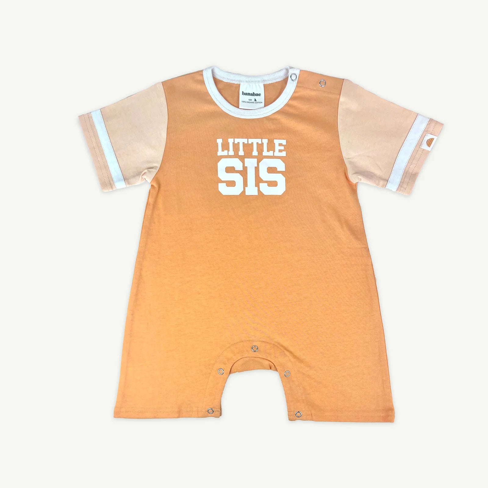 Banabae Little Sis Collegiate Playsuit Coral Kids Clothing Set