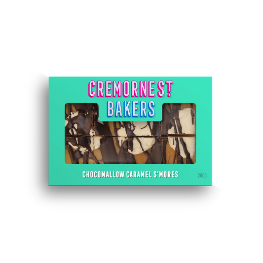 Chocomallow Caramel Smores Bites